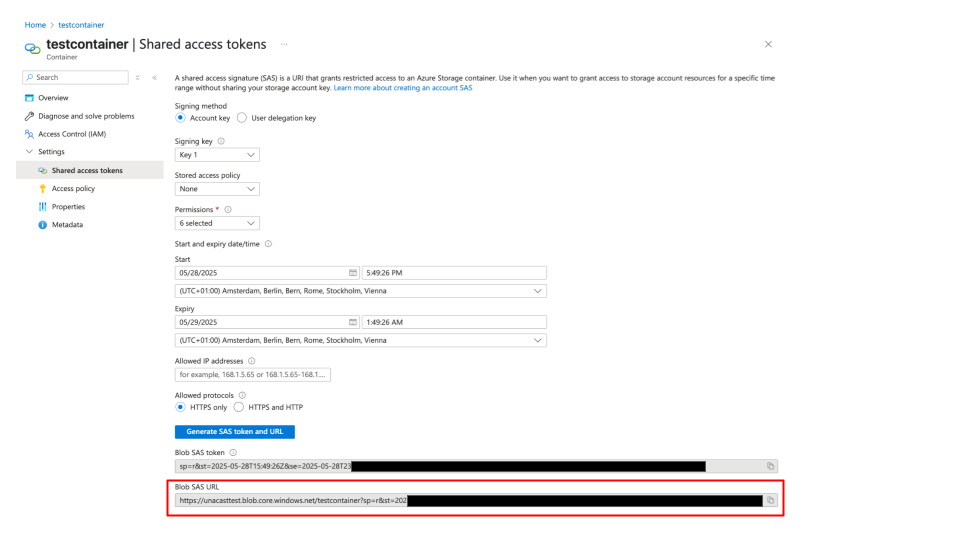 Navigate to Storage Account